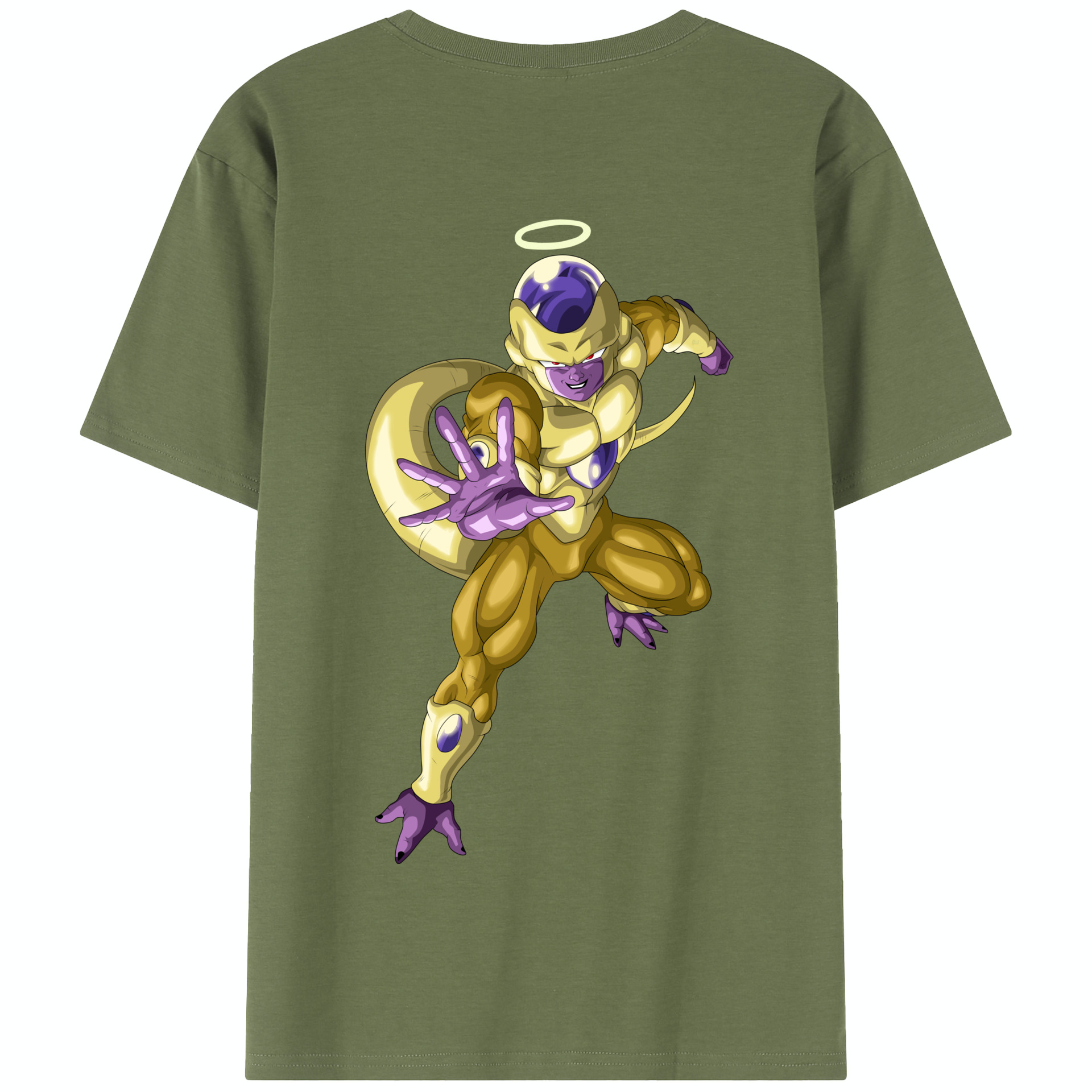 （画像用） ドラゴンボール フリーザ DRAGON BALL Frieza 綿100％半袖Tシャツ（背面プリント）